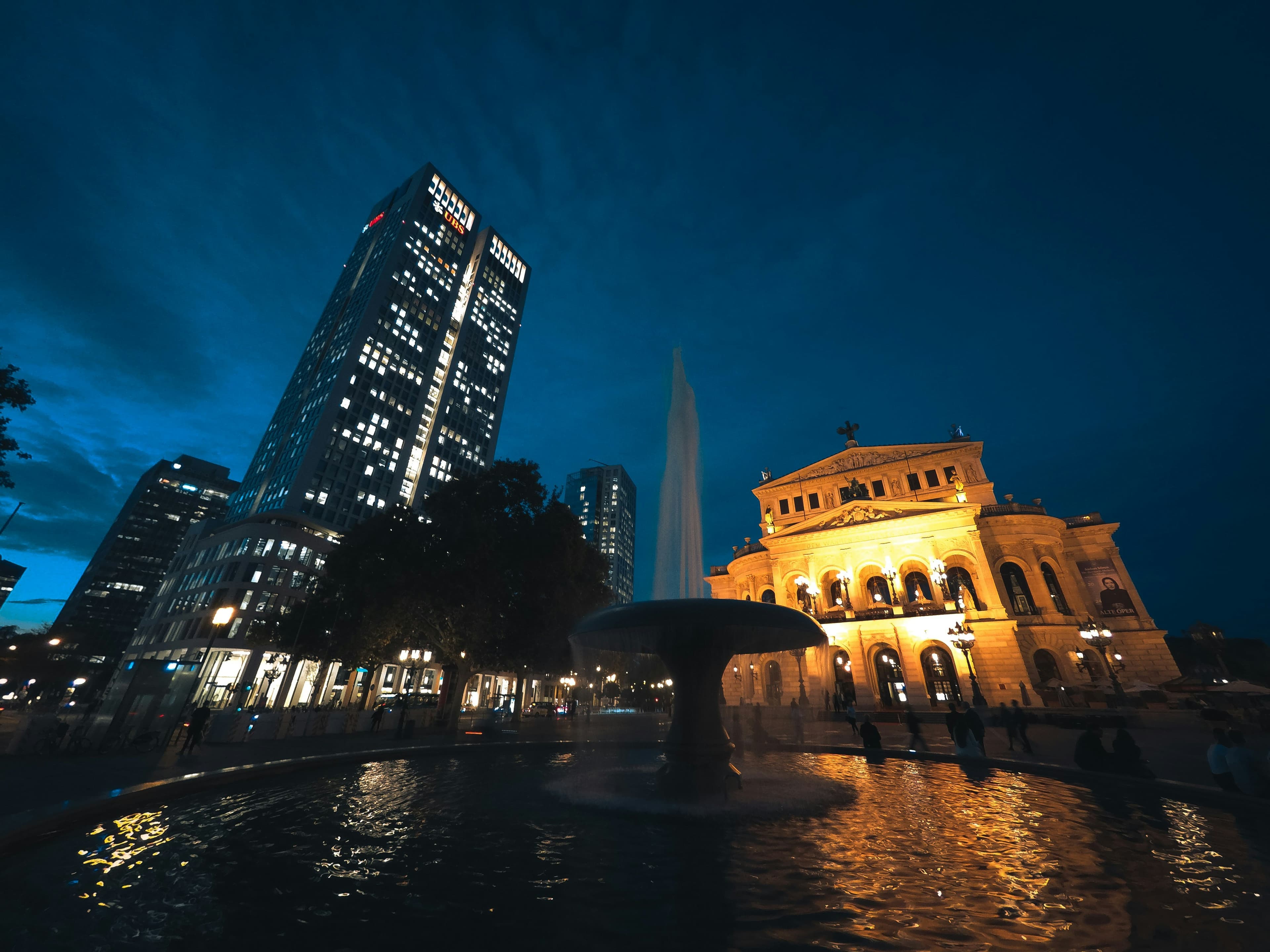 Frankfurt Skyline Background